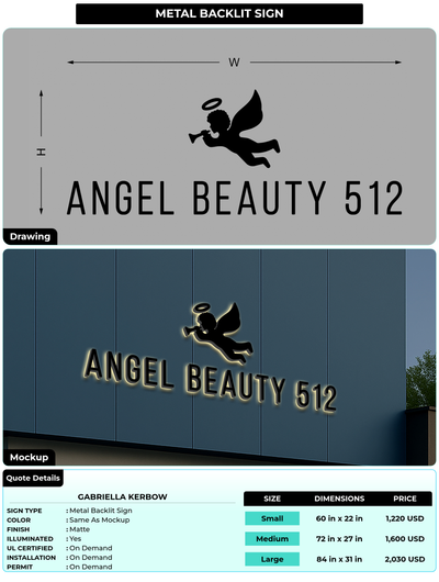 CUSTOM MOCKUP SIGN FOR Gabriella Kerbow