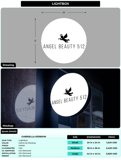 CUSTOM MOCKUP SIGN FOR Gabriella Kerbow
