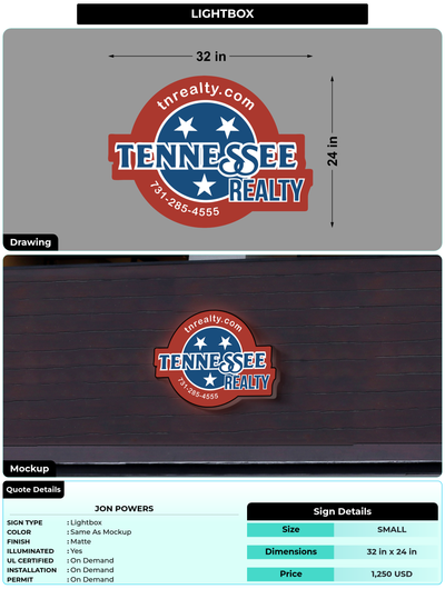 CUSTOM MOCKUP SIGN FOR Jon Powers
