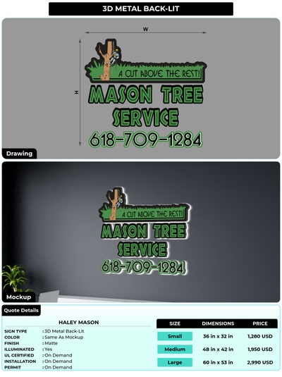CUSTOM MOCKUP SIGN FOR Haley Mason