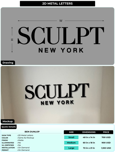 CUSTOM MOCKUP SIGN FOR Ben Dunlop