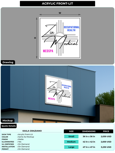 CUSTOM MOCKUP SIGN FOR Kaila Graziano