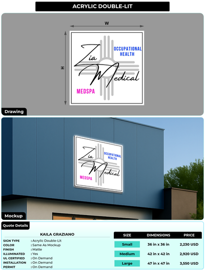 CUSTOM MOCKUP SIGN FOR Kaila Graziano