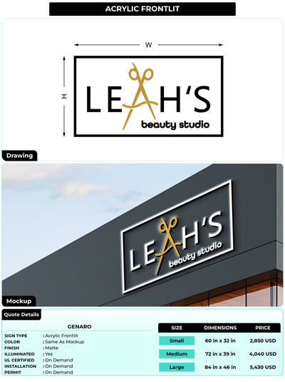CUSTOM MOCKUP SIGN FOR Genaro