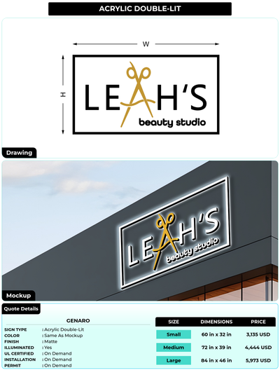 CUSTOM MOCKUP SIGN FOR Genaro