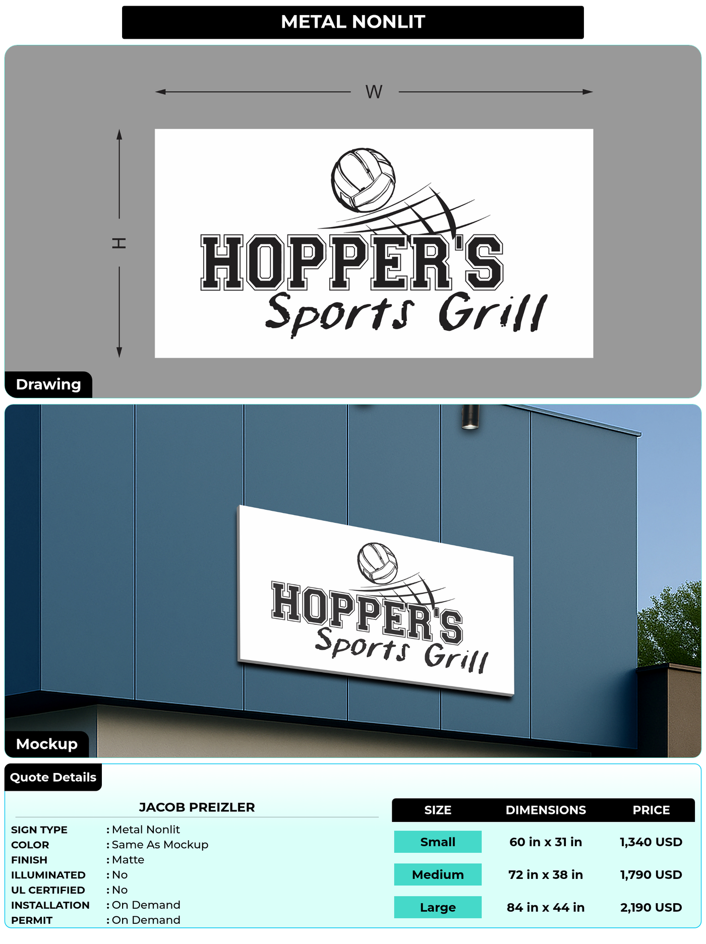 CUSTOM MOCKUP SIGN FOR Jacob Preizler