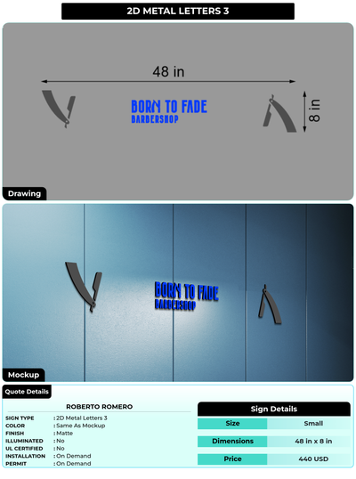 CUSTOM MOCKUP SIGN FOR Roberto Romero