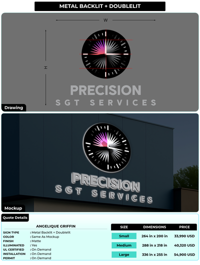 CUSTOM MOCKUP SIGN FOR Angelique Griffin
