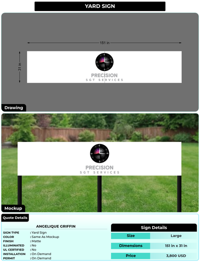 CUSTOM MOCKUP SIGN FOR Angelique Griffin