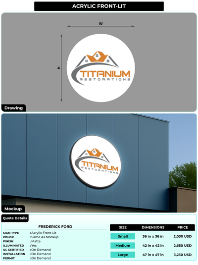 CUSTOM MOCKUP SIGN FOR frederick ford