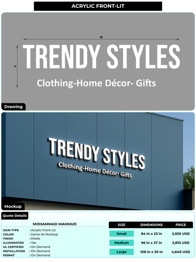 CUSTOM MOCKUP SIGN FOR mohammad mahmud
