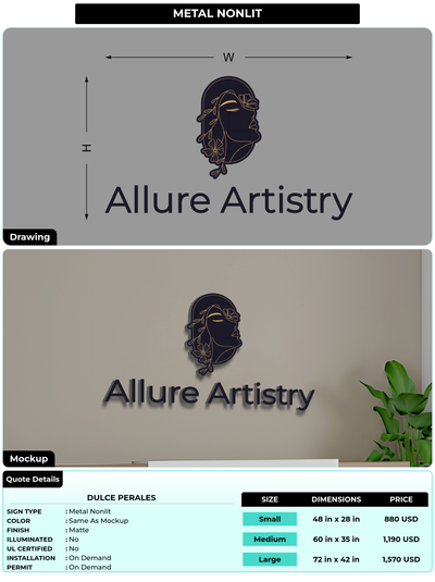 CUSTOM MOCKUP SIGN FOR Dulce Perales