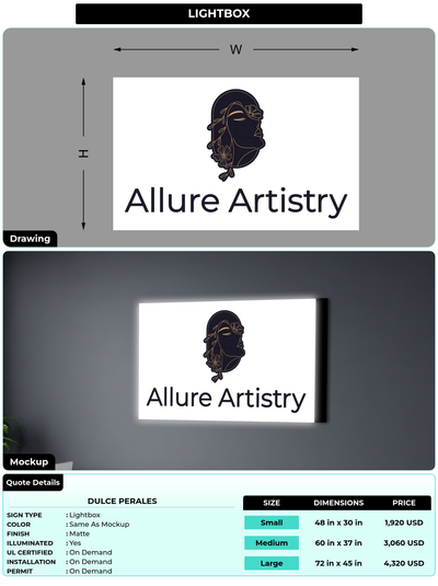 CUSTOM MOCKUP SIGN FOR Dulce Perales