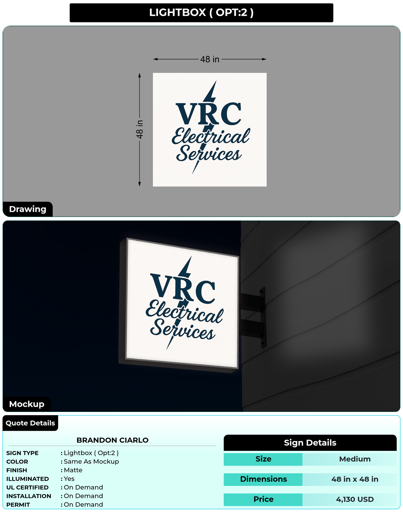 CUSTOM MOCKUP SIGN FOR Brandon Ciarlo