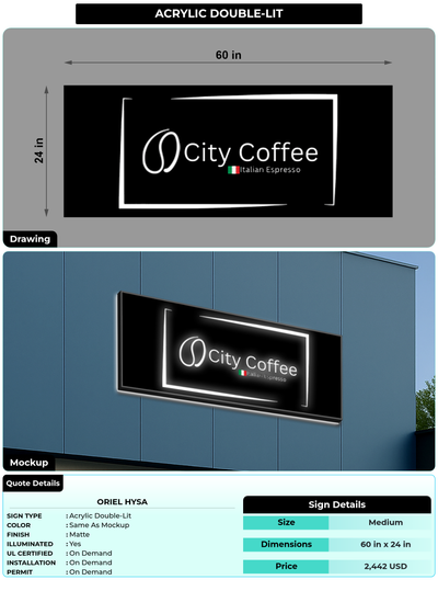 CUSTOM MOCKUP SIGN FOR Oriel Hysa