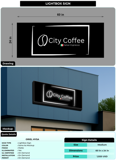 CUSTOM MOCKUP SIGN FOR Oriel Hysa