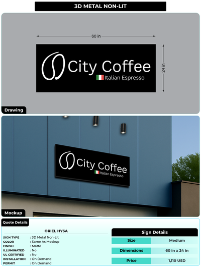 CUSTOM MOCKUP SIGN FOR oriel hysa