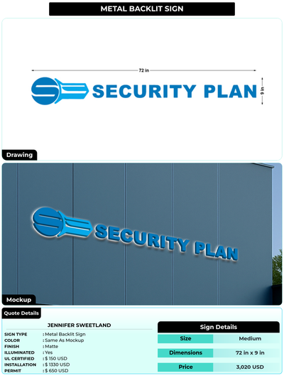 CUSTOM MOCKUP SIGN FOR Jennifer Sweetland
