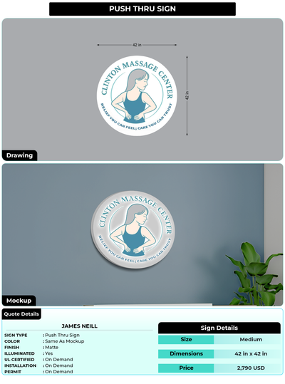 CUSTOM MOCKUP SIGN FOR James neill