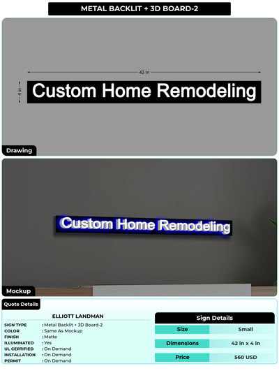 CUSTOM MOCKUP SIGN FOR Elliott Landman