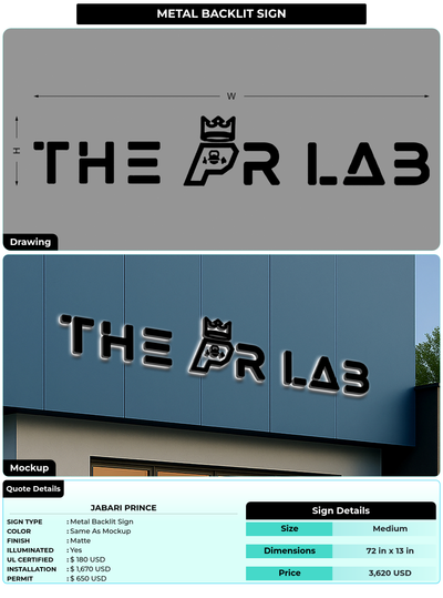 CUSTOM MOCKUP SIGN FOR jabari prince