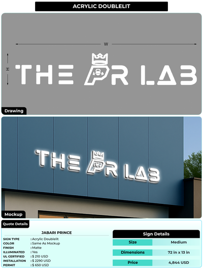 CUSTOM MOCKUP SIGN FOR jabari prince