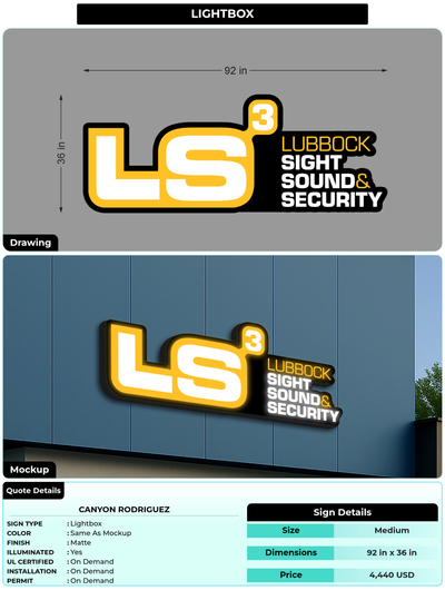 CUSTOM MOCKUP SIGN FOR Canyon Rodriguez
