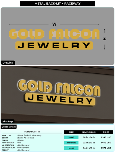 CUSTOM MOCKUP SIGN FOR Todd Martin