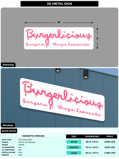 CUSTOM MOCKUP SIGN FOR Vernetta Person