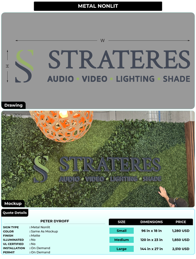CUSTOM MOCKUP SIGN FOR Peter Dyroff