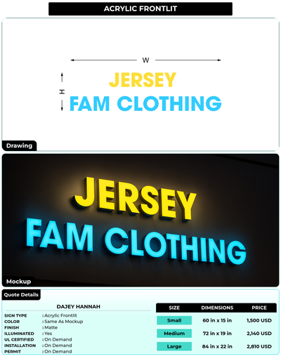CUSTOM MOCKUP SIGN FOR Dajey Hannah
