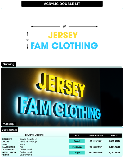 CUSTOM MOCKUP SIGN FOR Dajey Hannah