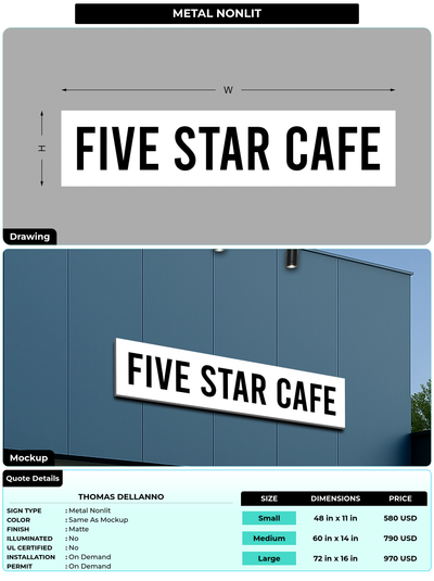 CUSTOM MOCKUP SIGN FOR Thomas Dellanno
