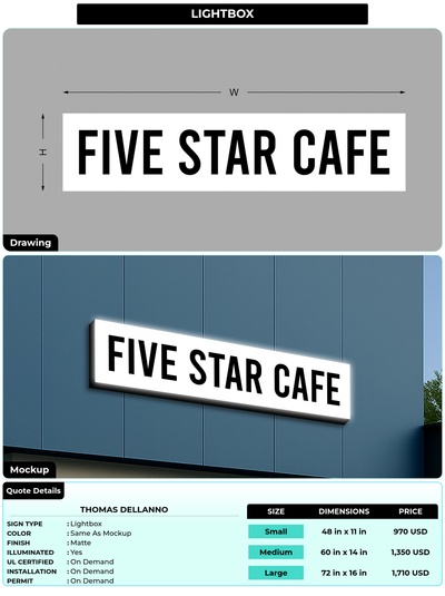 CUSTOM MOCKUP SIGN FOR Thomas Dellanno