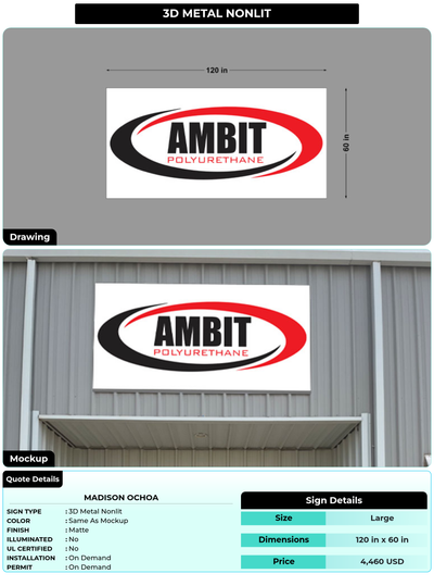 CUSTOM MOCKUP SIGN FOR Madison Ochoa