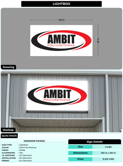 CUSTOM MOCKUP SIGN FOR Madison Ochoa