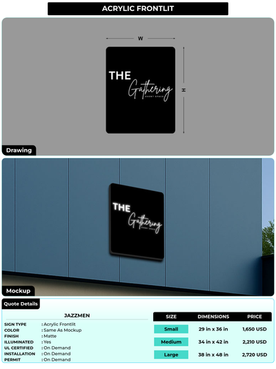 CUSTOM MOCKUP SIGN FOR Jazzmen