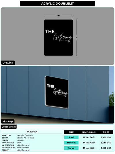 CUSTOM MOCKUP SIGN FOR Jazzmen