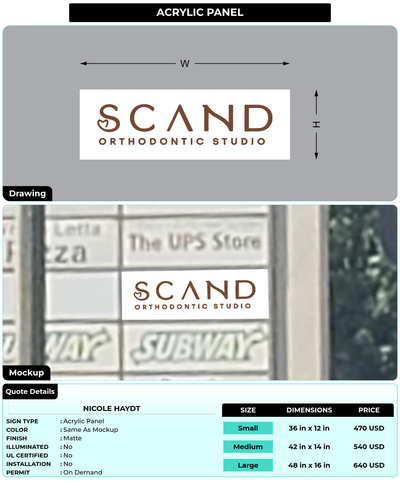 CUSTOM MOCKUP SIGN FOR Nicole Haydt