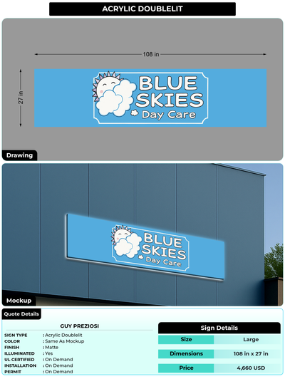 CUSTOM MOCKUP SIGN FOR Guy Preziosi