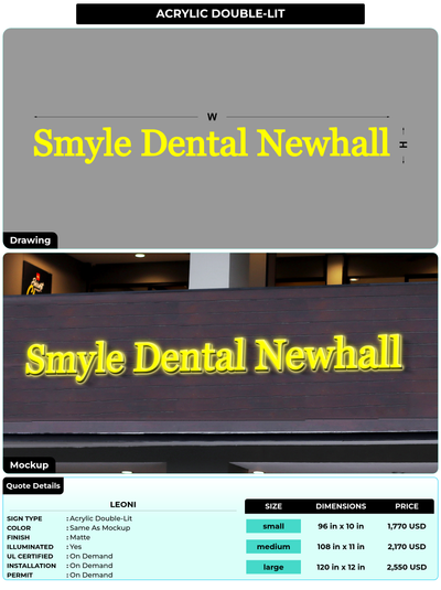 CUSTOM MOCKUP SIGN FOR leoni