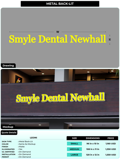 CUSTOM MOCKUP SIGN FOR leoni