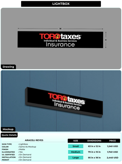 CUSTOM MOCKUP SIGN FOR Araceli Reyes