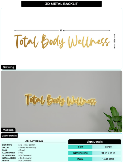 CUSTOM MOCKUP SIGN FOR Ashley Regal