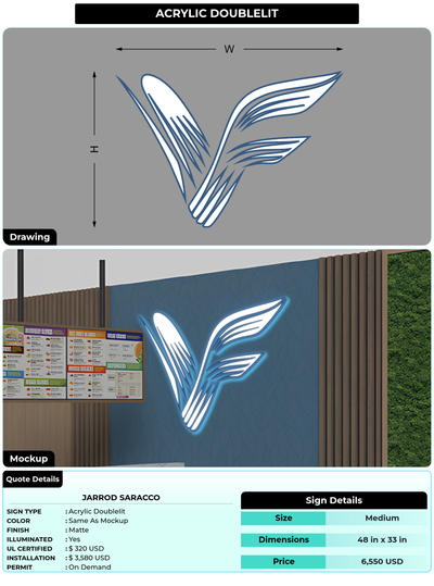 CUSTOM MOCKUP SIGN FOR Jarrod Saracco