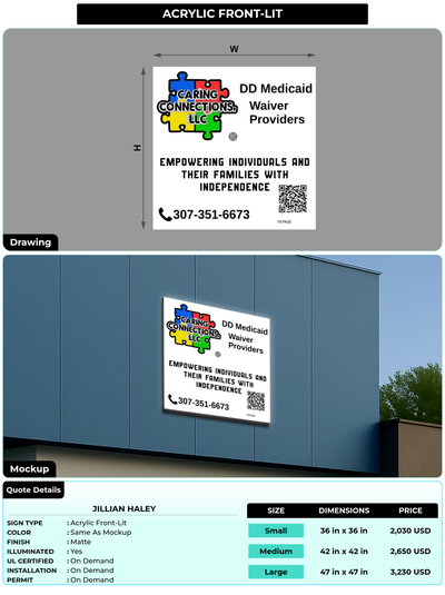 CUSTOM MOCKUP SIGN FOR Jillian Haley