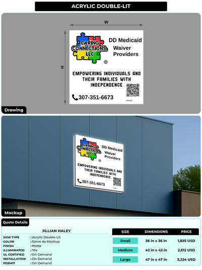 CUSTOM MOCKUP SIGN FOR Jillian Haley