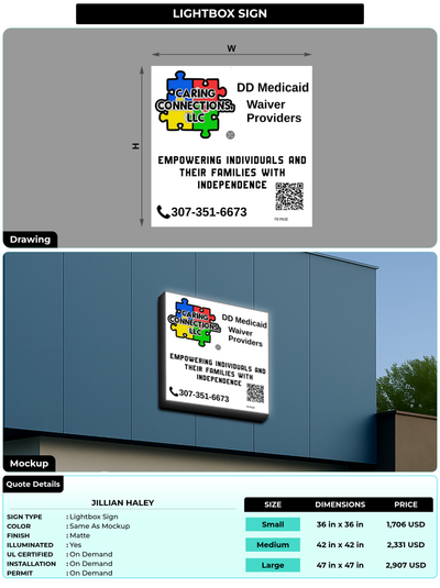 CUSTOM MOCKUP SIGN FOR Jillian Haley