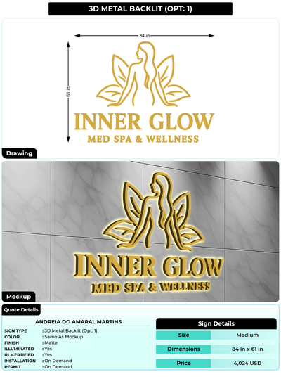 CUSTOM MOCKUP SIGN FOR Andreia do Amaral Martins