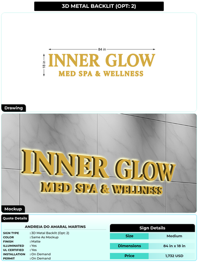 CUSTOM MOCKUP SIGN FOR Andreia do Amaral Martins